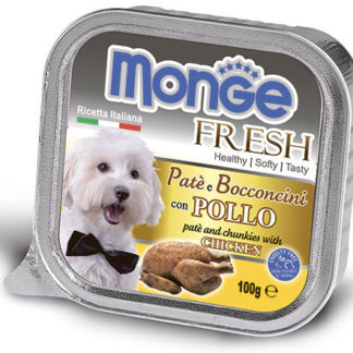 Monge Fresh  паштет курица консервы для собак 100г